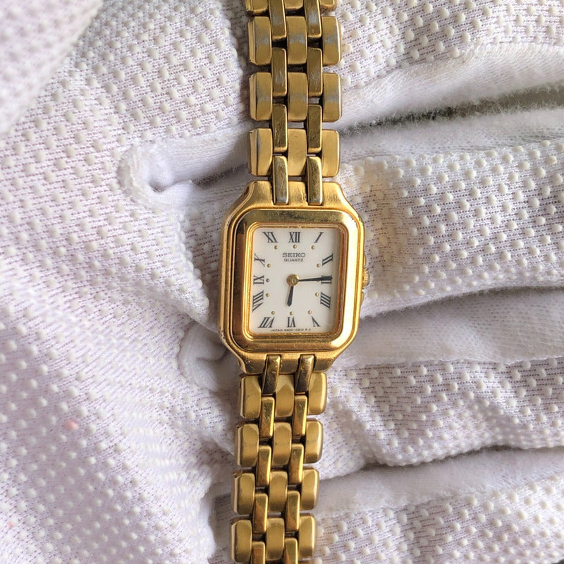 Reloj Seiko Mujer Vintage 1991 Quartz Rectangular Romano 20mm