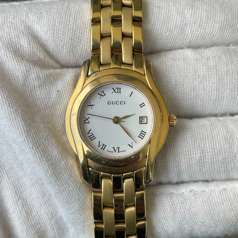 Reloj Gucci Mujer Clásico 90s Zafiro Suizo Funciona Perfecto