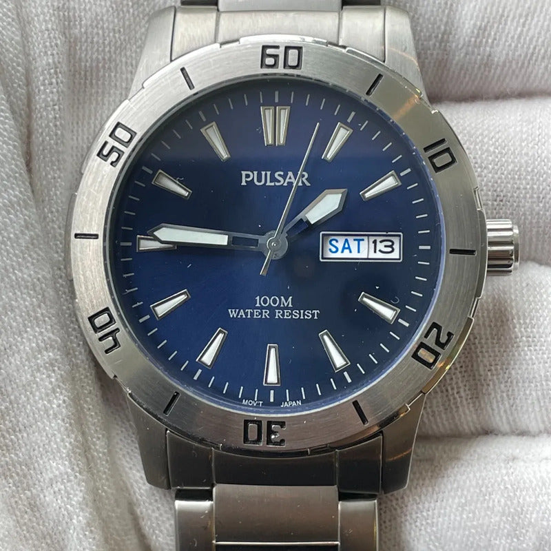 Reloj Pulsar By Seiko VX43 Hombre Año 2016 Azul Acero