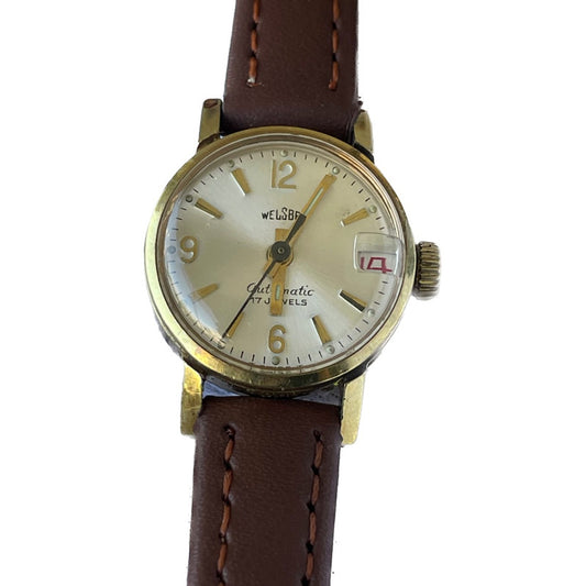 Reloj Welsbro Mujer 1965 Automatic Chapado ORO Alto Espesor