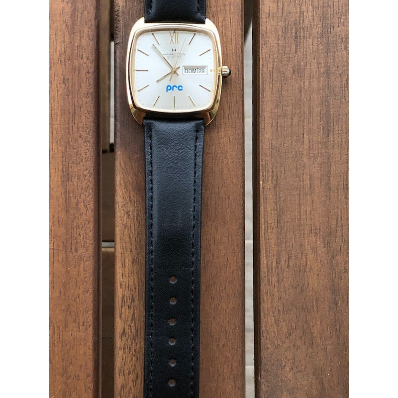 Reloj Hamilton 9864 Vintage Hombre Batería Y Correa Nuevas
