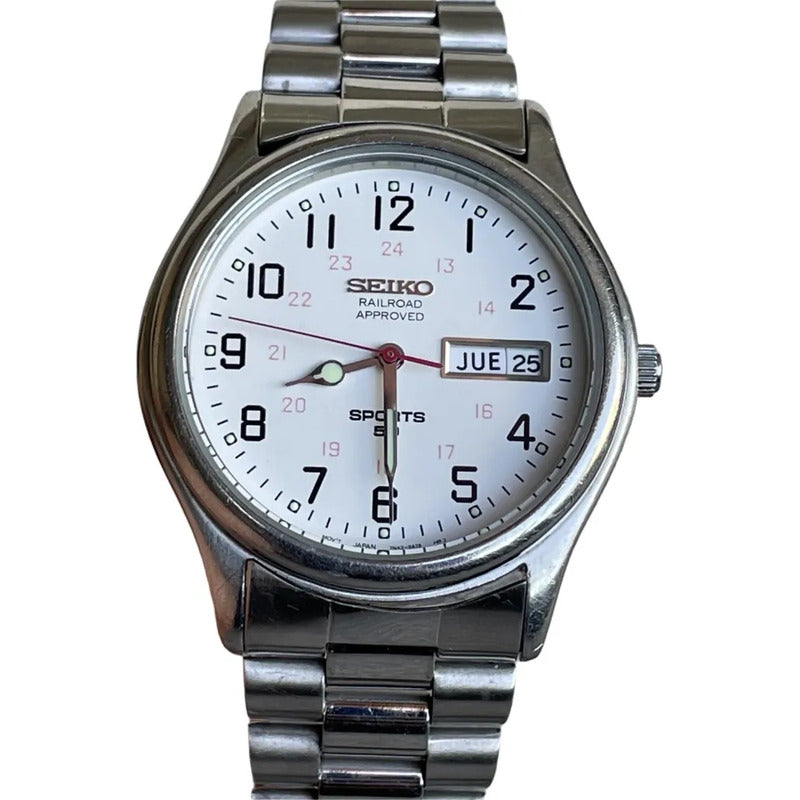 Reloj Seiko Railroad Approved Tn43 Hombre 1999 Diseño Ferroviario