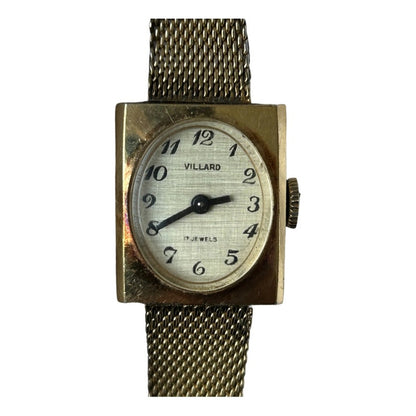 Reloj Villard Mujer A Cuerda Vintage Año 1959 Cuadrado Suizo