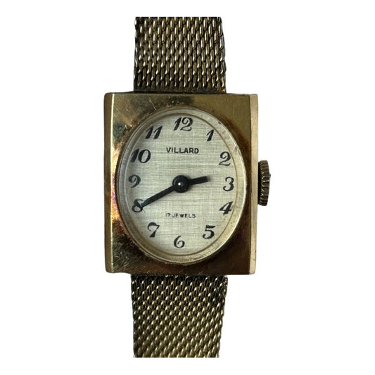 Reloj Villard Mujer A Cuerda Vintage Año 1959 Cuadrado Suizo