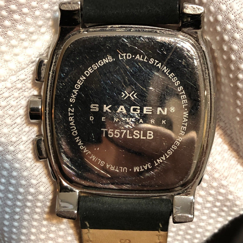 Reloj Skagen Hombre Año 2006 Cronógrafo Cuadrado Danés