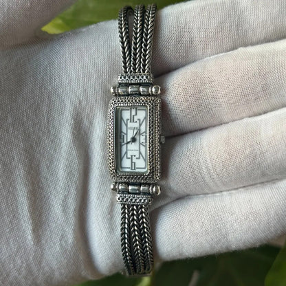 Reloj Ecclissi Mujer De Plata 925 Nuevo Deco Revival 2000´s