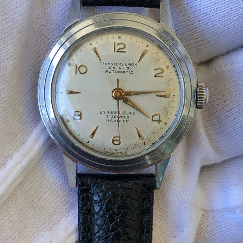 Reloj Automático Teamsters Union Año 1956 Hombre Histórico Suizo