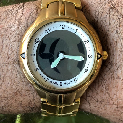 Reloj Louis Jourdan Hombre Cuarzo Ana/digital Vintage 1997 Dorado