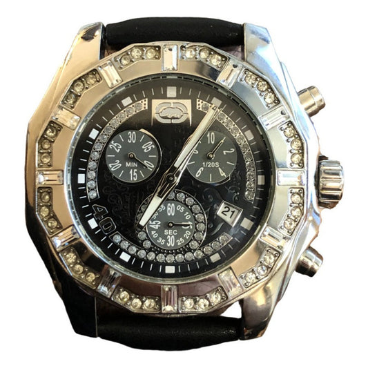 Reloj Marc Ecko Hombre 2005 Bisel Brillantes Correa Cuero