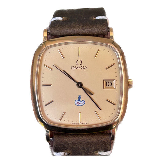 Reloj Omega Hombre Vintage 1991 De Ville Sirte Oil 20m Oro
