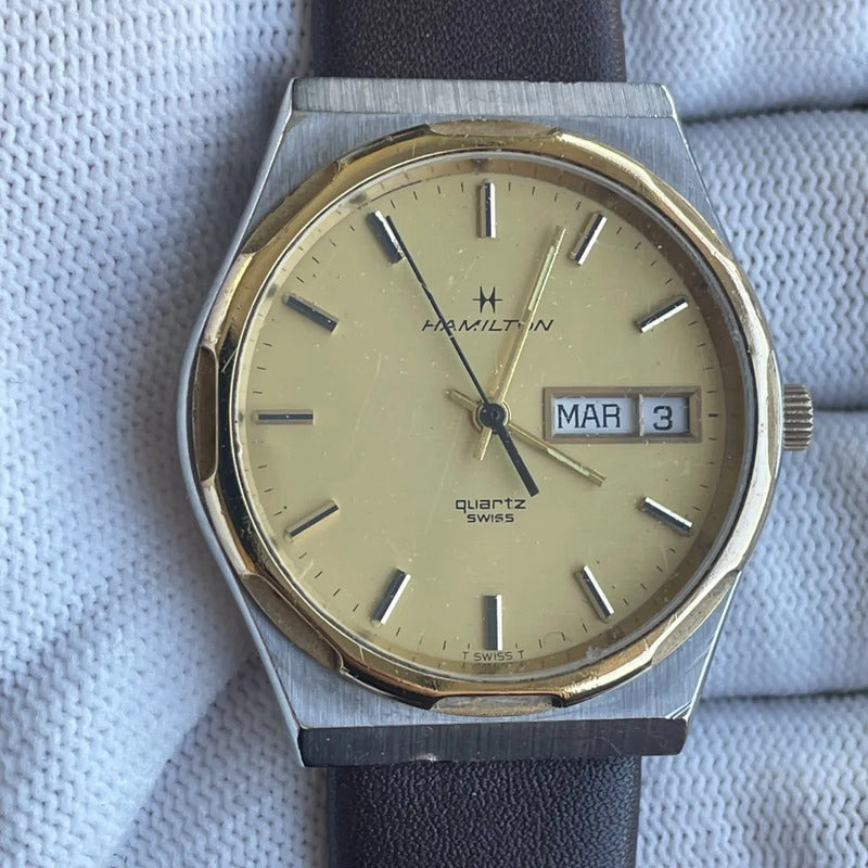 Reloj Hamilton Day-date Hombre Vintage 1979 Swiss Dorado