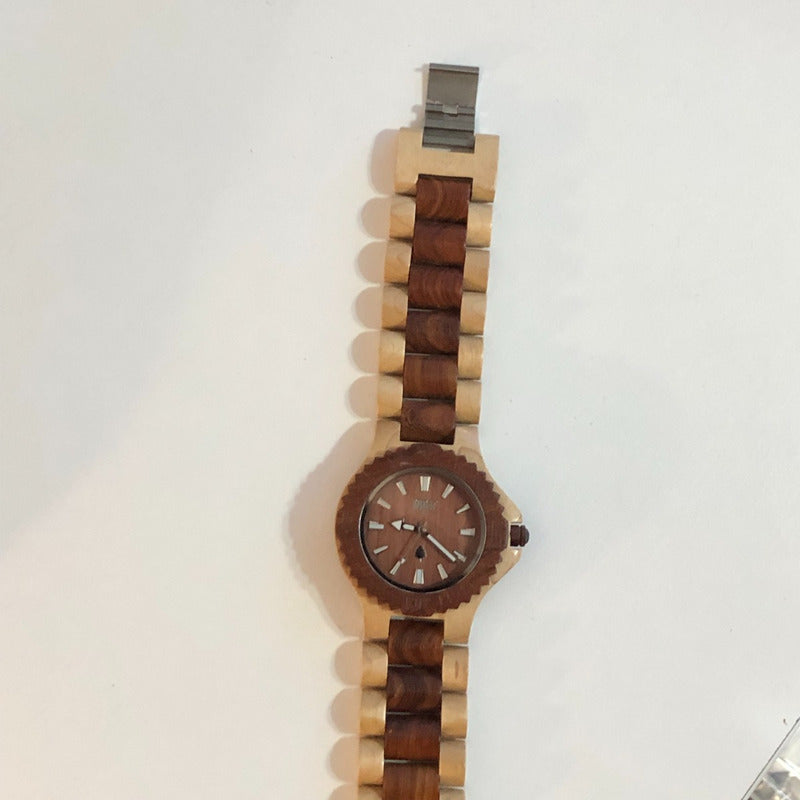 Reloj Wewood Hombre Madera Arce Y Caoba Año 2013 Florencia