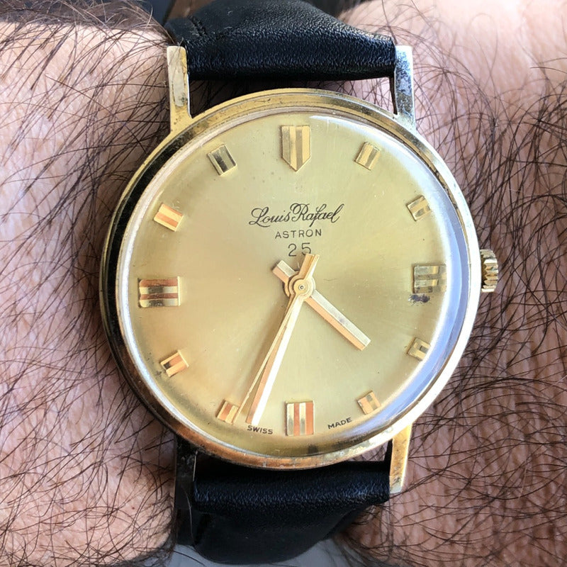 Reloj Louis Rafael Hombre Vintage 1956 Astron25 Mecánico Suizo Único