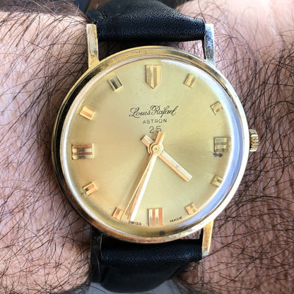 Reloj Louis Rafael Hombre Vintage 1956 Astron25 Mecánico Suizo Único
