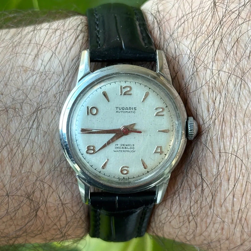 Reloj Tugaris Automático Hombre 1952 Incabloc Suizo Compacto