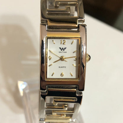 Reloj Waltham Bicolor Mujer Fines 90s Pulsera Greca Original
