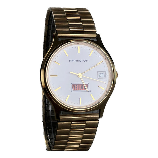 Reloj Hamilton 9812 Vintage Logo Yellow Hombre