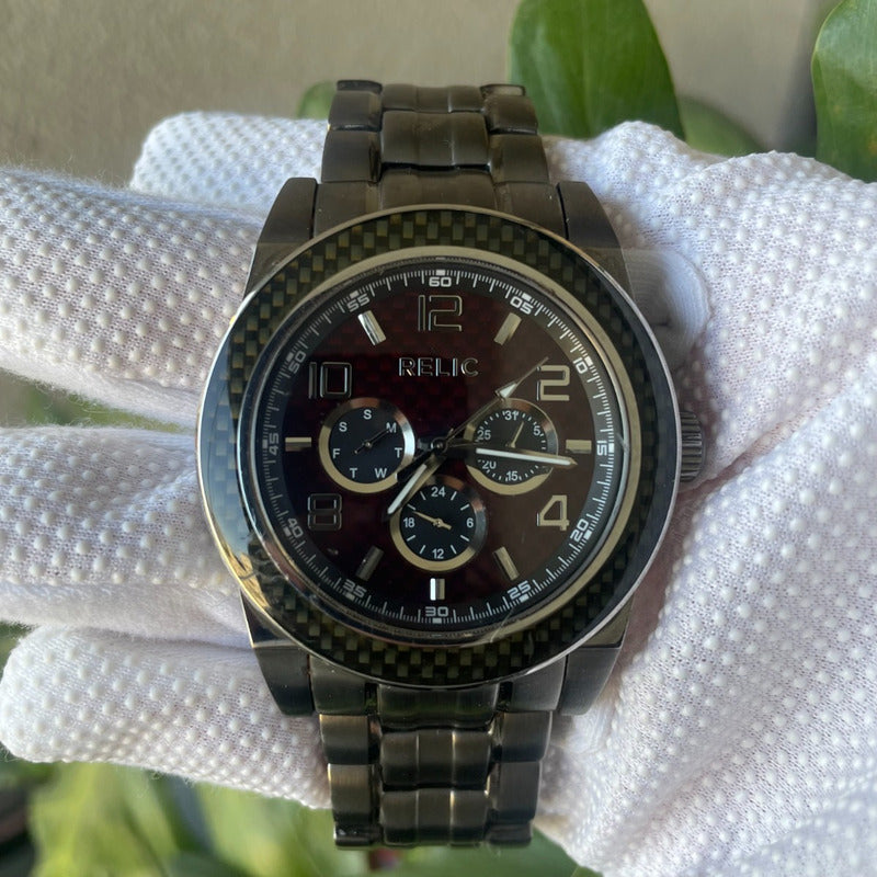 Reloj Relic Hombre 2012 Deportivo Dial Fibra Carbono Raro