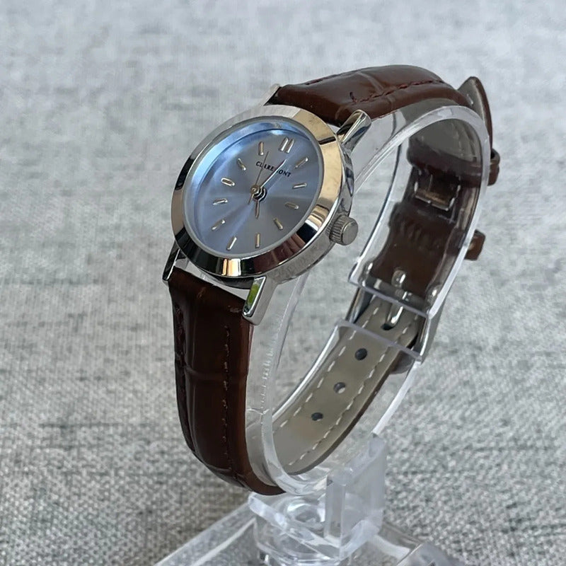 Reloj Claremont Mujer Dial Celeste Máq.japonesa 2000s Único