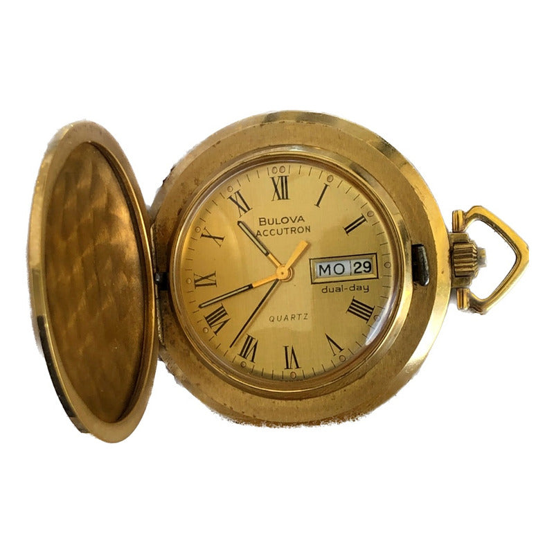 Reloj Bulova Accutron Vintage 1985 Bolsillo Valor Histórico Dualday