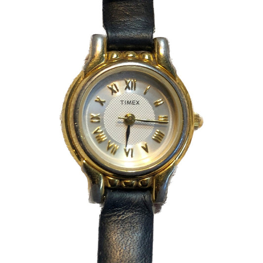 Reloj Timex Mujer Vintage Año 1991 Dial Blanco Waffle