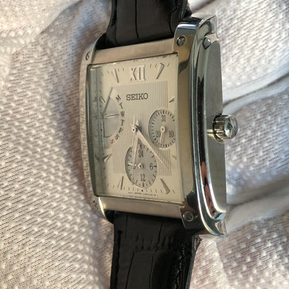 Reloj Seiko Multifunción Hombre Año 2006 Rectangular Japonés