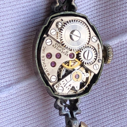 Reloj Monarch Deluxe Mujer Vintage 1950 Mecánico Bisel Oro Rolled10k