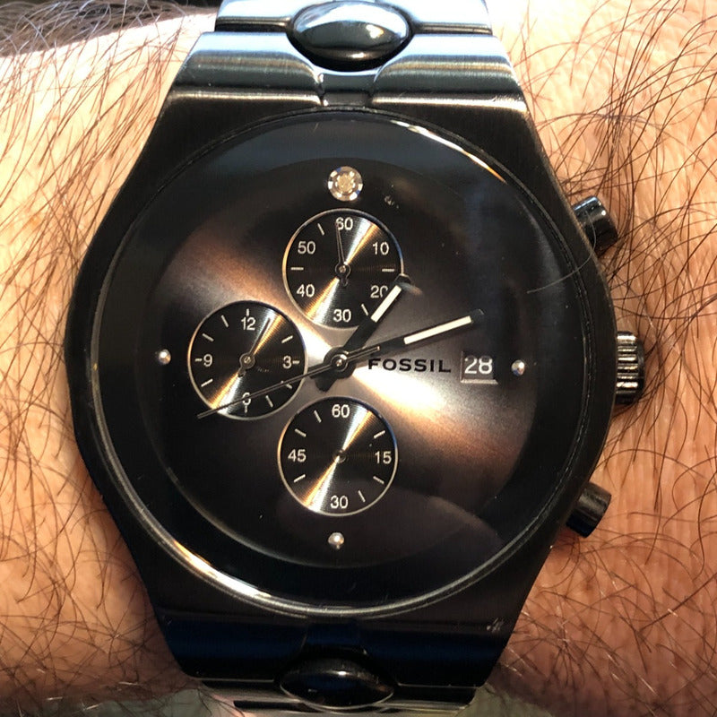 Reloj Fossil Arkitekt Hombre Año 2012 Negro Diamante