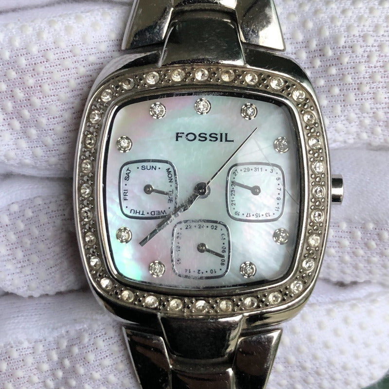 Reloj Fossil Mujer 2003 Madreperla Multifunción Escaso Leer