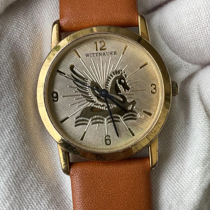 Reloj Wittnauer Hombre Año 1994 Pegasus Dorado Compacto