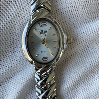 Reloj Faded Glory Mujer Año 1993 Oval Japan Mov Brazalete