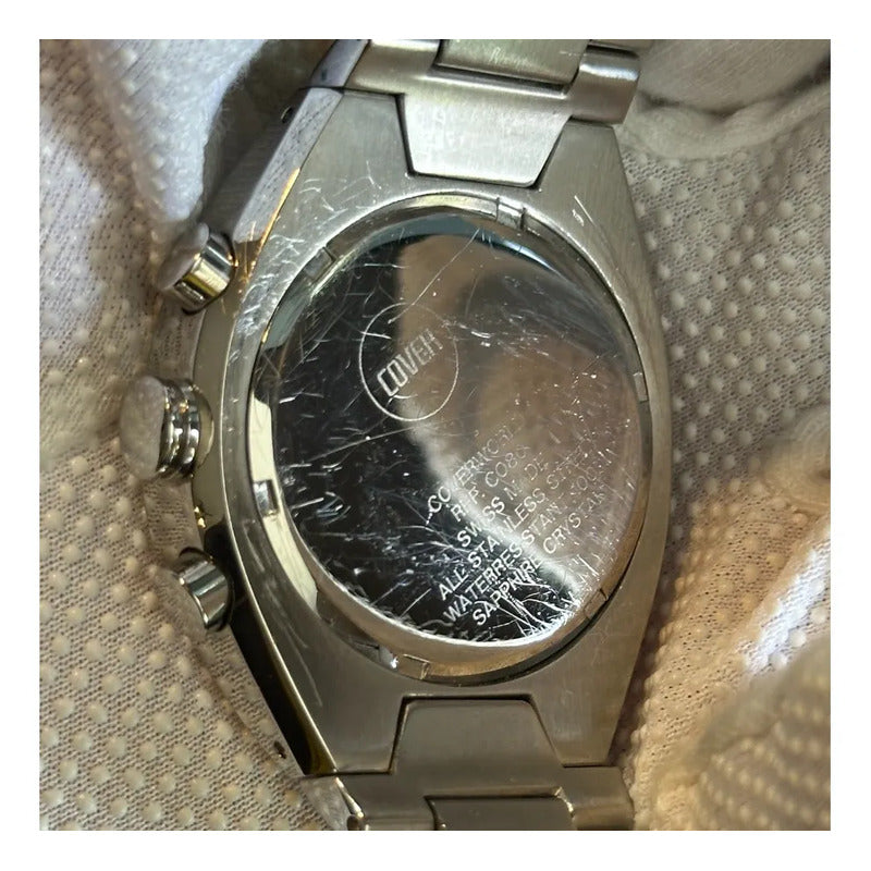 Reloj Suizo Chronograph Cover Hombre Zafiro 2003 Alta Gama Escaso