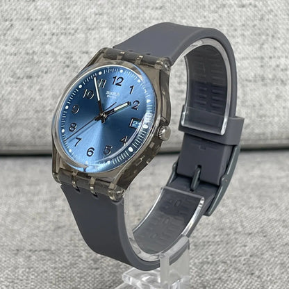 Reloj Swatch Gent 2003 Azul Sunburst Transparente Gm415 Azul