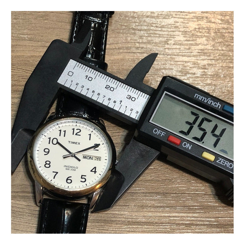 Timex Easy Reader Indiglo Hombre 36mm Año2010 Dial Iluminado