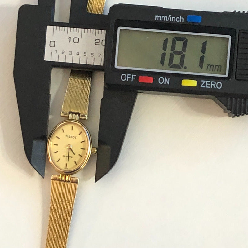 Tissot Lady Quartz 1980 Chapado Oro18k Brazalete Suizo