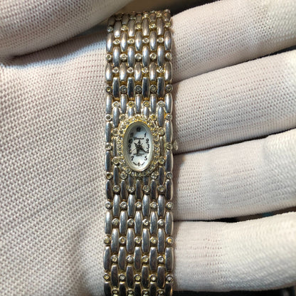 Reloj Geneva Mujer Años 90´s Brazalete Joya Incrustado