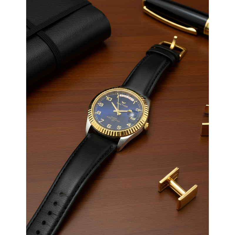 Reloj Waltham Vintage 1998 Day-date Azul President Style
