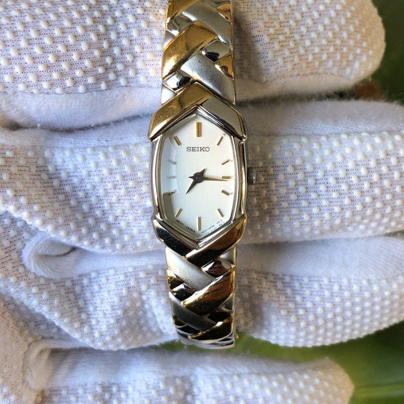 Reloj Seiko Mujer 1992 Cuarzo Japonés Brazalete Integrado