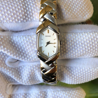 Reloj Seiko Mujer 1992 Cuarzo Japonés Brazalete Integrado