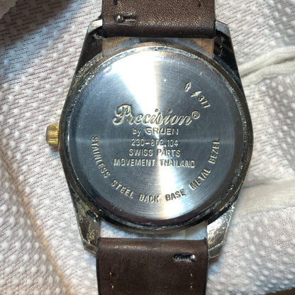 Reloj Gruen Precision Hombre 1995 Bisel Bicolor Swiss Parts