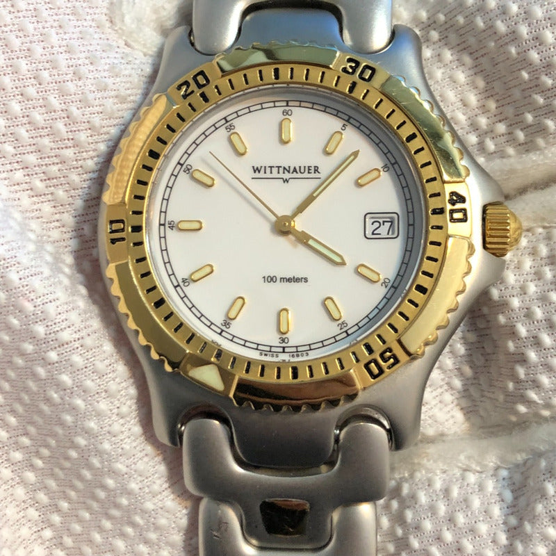 Reloj Wittnauer Suizo Hombre 2003 Zafiro Raro Conmemorativo