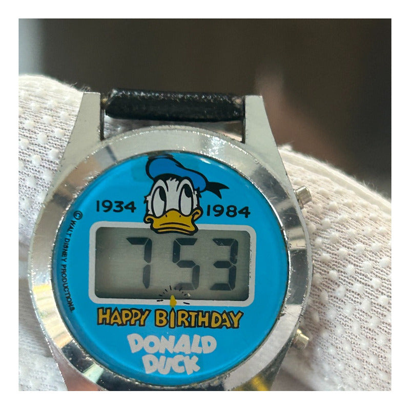 Reloj Disney Unisex Año 1984 Digital Donald Duck 50º Raro