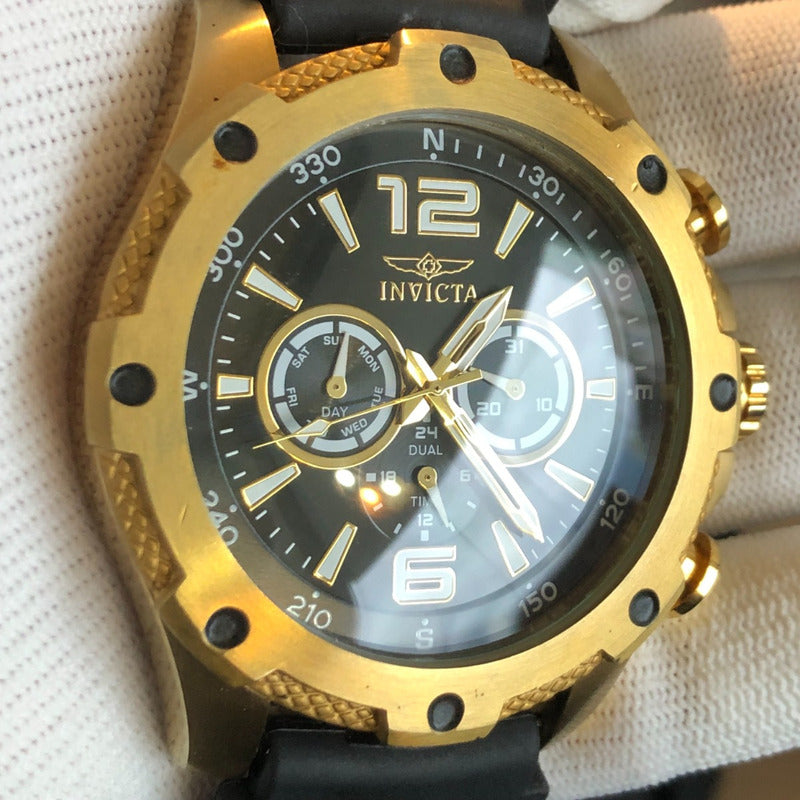 Reloj Invicta I-force Hombre Año 2013 Dorado 50mm Trinite