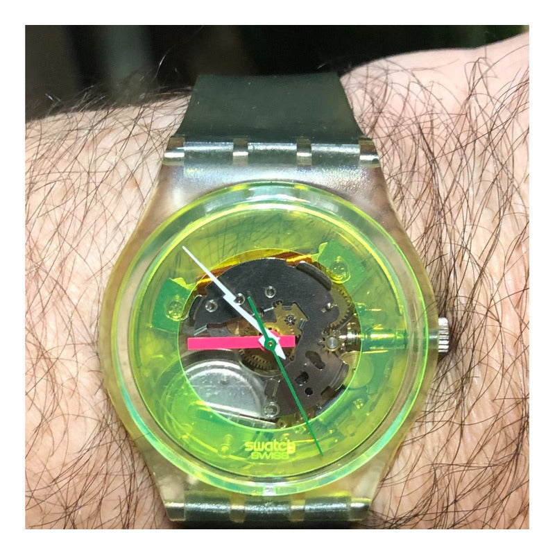 Swatch Techno Sphere Gk101 (1985)  Único Verde Techno-jelly