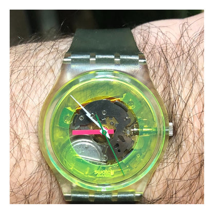 Swatch Techno Sphere Gk101 (1985)  Único Verde Techno-jelly