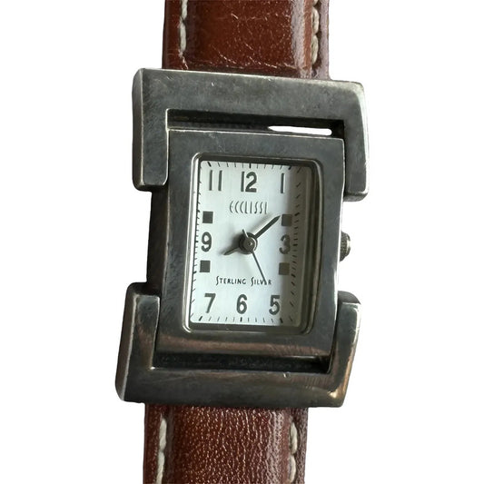 Reloj De Plata 925 Ecclissi Mujer Años 2000´s Minimalist