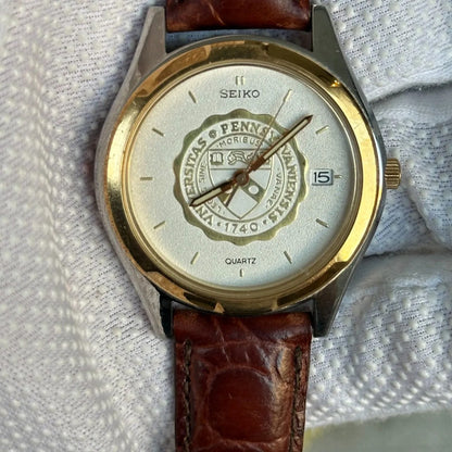 Reloj Seiko University Of Pennsylvania Hombre 1988 Pulsera Original