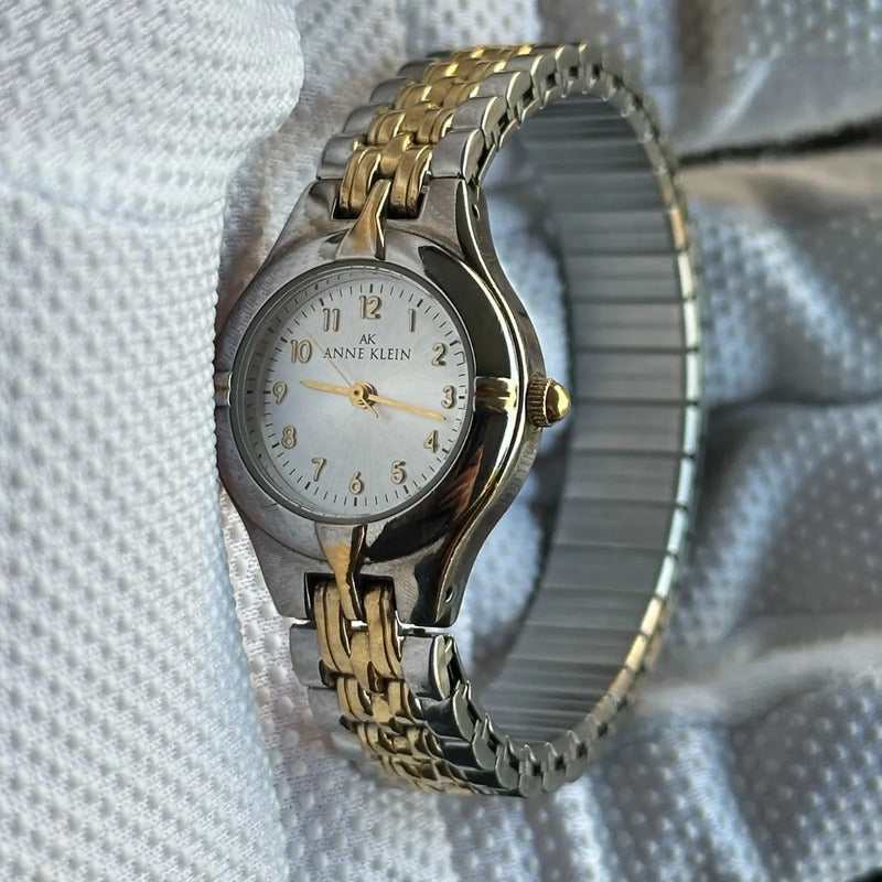 Reloj Anne Klein Mujer 2001 Twotone Pulsera Joya Expandible