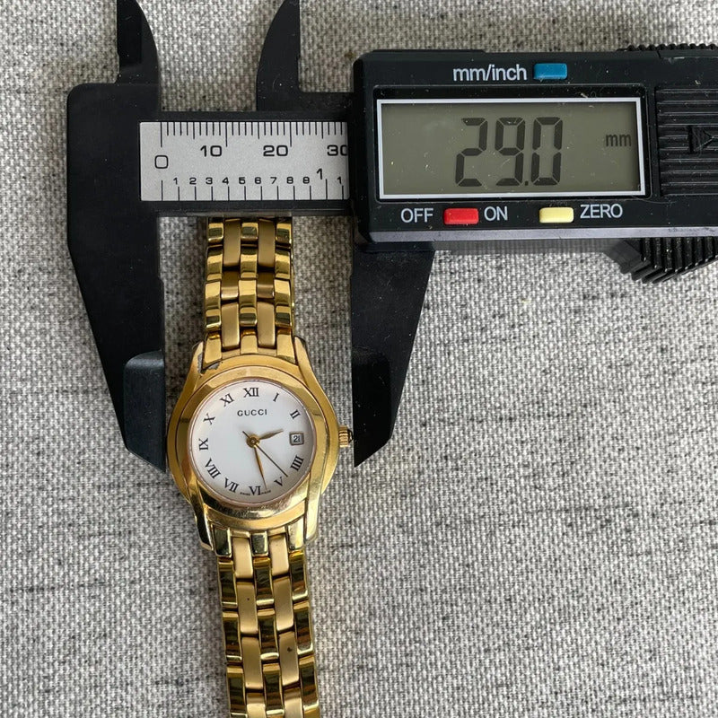 Reloj Gucci Mujer Clásico 90s Zafiro Suizo Funciona Perfecto