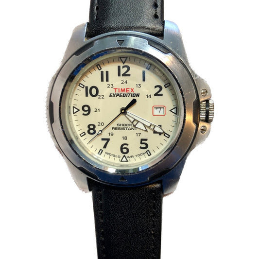 Reloj Timex Expedition Field Shock Oversized Años 2000 Crema